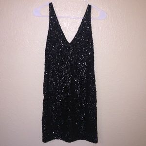 Black sequin dress